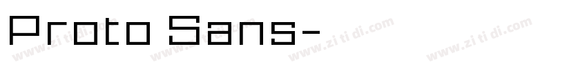 Proto Sans字体转换